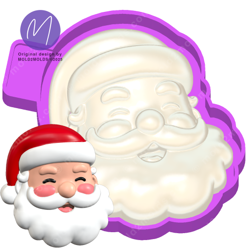 3D santa freshie mold
