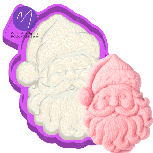 3D Crochet Santa freshie mold