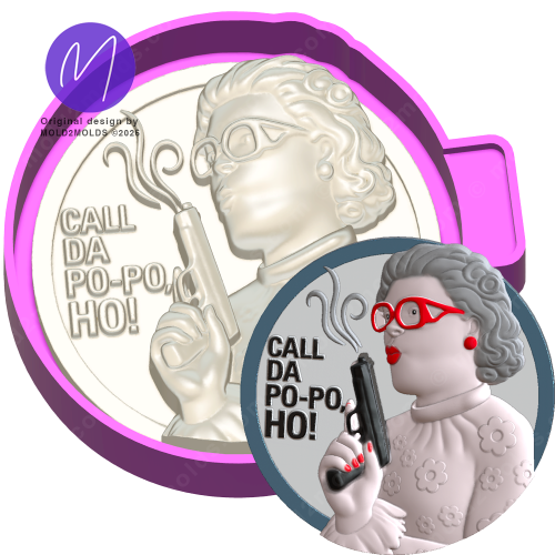 Call Da Po Po Ho! 3D Freshie Mold