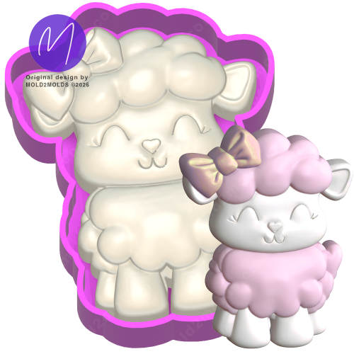 Lamb 3D Freshie Mold