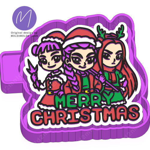 Christmas freshie mold