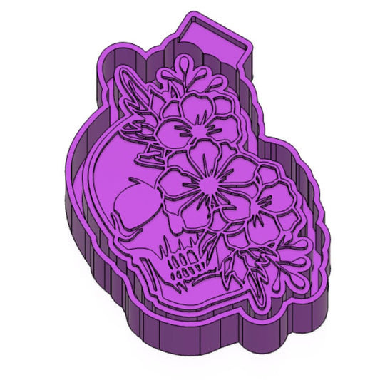 Flower Skull Freshie mold
