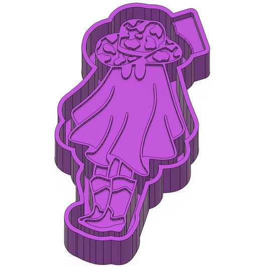 Ghost Cowgirl Freshie mold