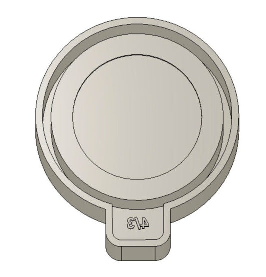 Cardstock Freshie Mold- 4 in/ 3 in cardstock