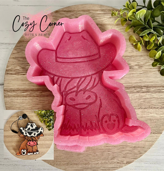 Highland Cow freshie mold