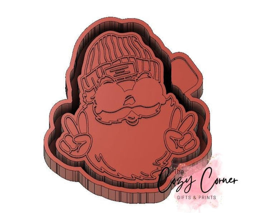 Santa Christmas freshie mold