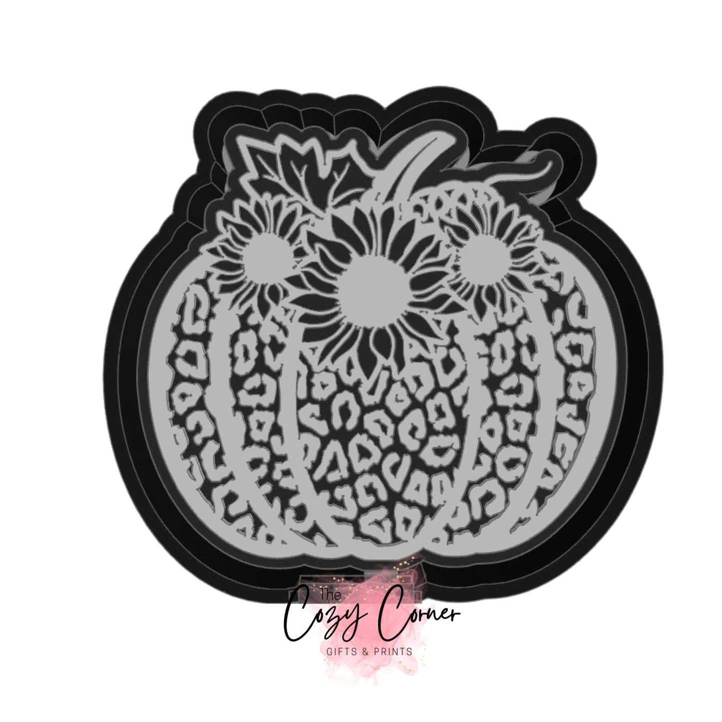 Leopard Pumpkin Flower Freshie mold