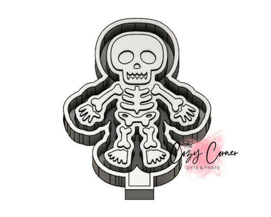 Skeleton Halloween Freshie Mold