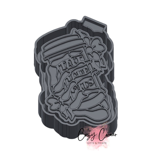 Take your meds Skeleton Halloween Freshie Mold