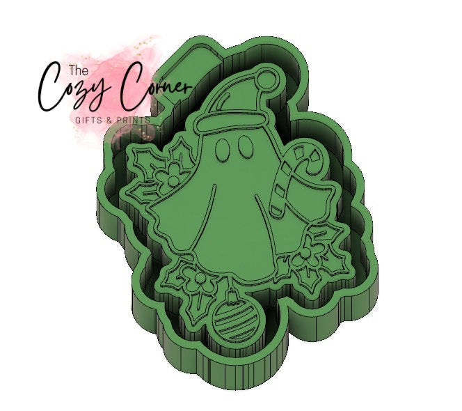 Christmas ghost freshie mold